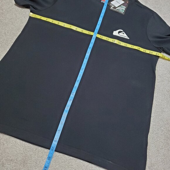 QUIKSILVER NWT Simple Pleasures T-Shirt SS Crewneck Cotton Black Men's Medium - Picture 11 of 11